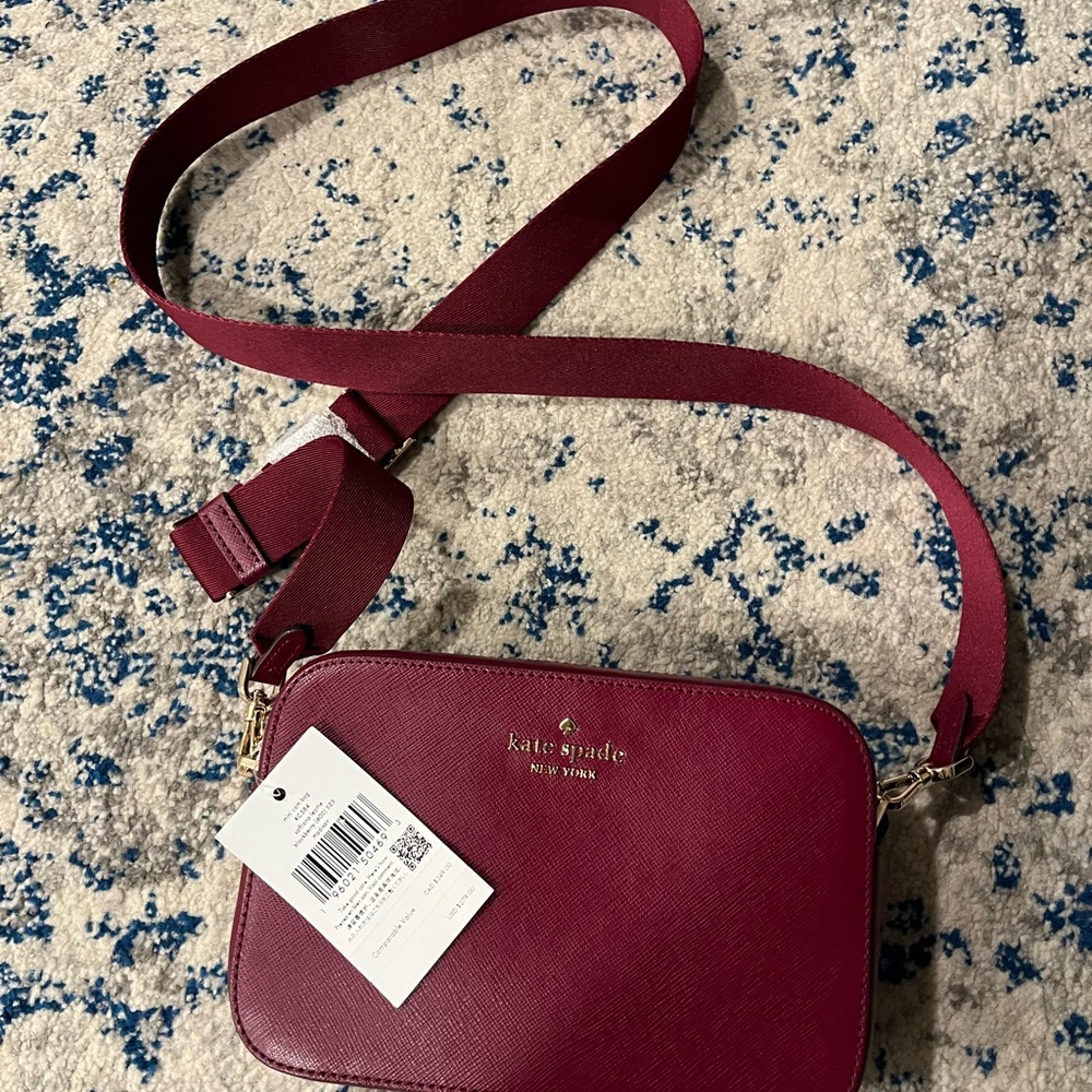 kate spade mini cam bag/crossbody in blackberry